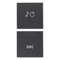 Vimar Две клавиши 1М для автоматизации, с символом переключения каналов, серые, 20751.5 Vimar Две клавиши 1М для автоматизации, с символом переключения каналов, серые, 20751.5