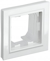 BRITE Рамка 1-мест. IP44 РУ-1-БрБ-44 бел. IEK, BR-M12-44-K01