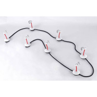 LUSSOLE BAY SHORE Трековый светильник, цвет основания - белый, плафон - металл (цвет - белый), 7x50W GU10, LSP-9818-07 LUSSOLE BAY SHORE Трековый светильник, цвет основания - белый, плафон - металл (цвет - белый), 7x50W GU10, LSP-9818-07