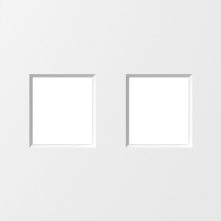 Donel A07 матовый белый накладка 2-я для розеток RJ45,TV,SAT , серия DB, DE86933