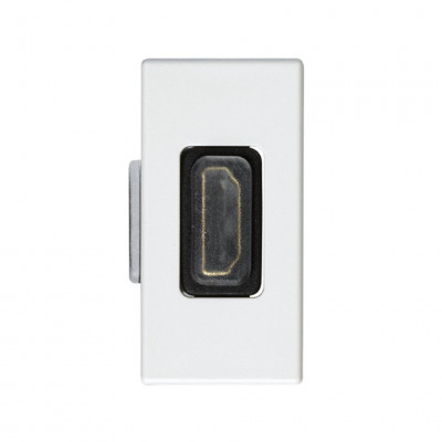 Simon S27 Разъём HDMI, узкий, (мама-мама), бел., 2701094-030