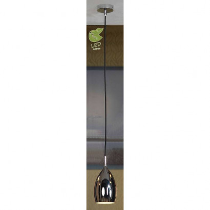 LUSSOLE COLLINA Подвесной светильник, цвет основания - хром, плафон - металл (цвет - хром), 1x6W E14, GRLSQ-0706-01