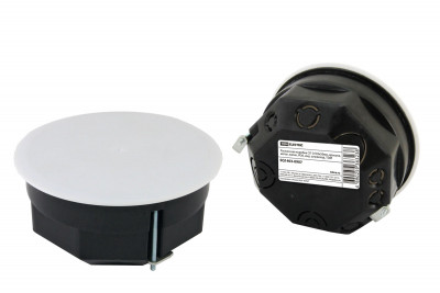 Распаячная коробка СП D103х50мм, крышка, метал. лапки, IP20, инд. штрихкод, TDM Electric, SQ1403-0907