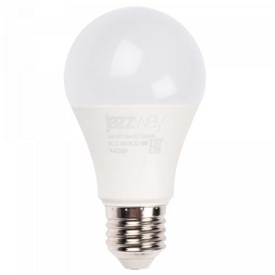 Jazzway Спец. PLED-A60 МО 10w 6500K E27 DC12-48V/AC12-48V, 5050532