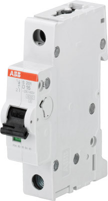 ABB Выключатель автоматический 1-полюсной S201M D16