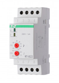 Терморегулятор RT-822 (+30°C-+60°C) на шину DIN, с датчиком RT на проводе, 16А, 140F1082R Терморегулятор RT-822 (+30°C-+60°C) на шину DIN, с датчиком RT на проводе, 16А, 140F1082R