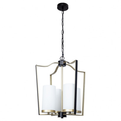 Arte Lamp NUVOLA, Светильник подвесной, цвет арматуры - черный, цвет плафона/декора - белый, 4x60W E14, A7017SP-4BK