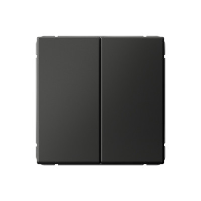 GAL001465 - ARTGALLERY 2-клавишный ПЕРЕКЛЮЧАТЕЛЬ, сх.6/2, 10АХ, механизм, БАЗАЛЬТ, Systeme Electric