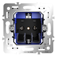 Механизм розетки с заземлением 16А, S70, VLS0401M