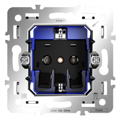Механизм розетки с заземлением 16А, S70, VLS0401M
