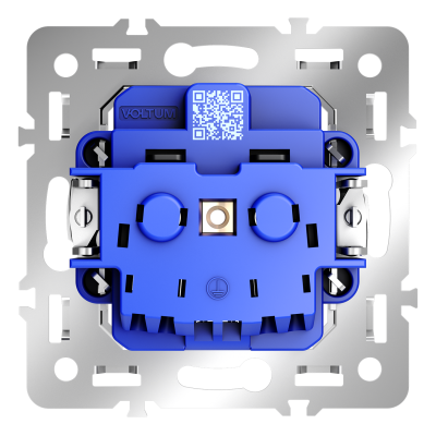 Механизм розетки с заземлением 16А, S70, VLS0401M