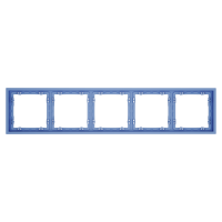 Рамка пластиковая VOLTUM S70 на 5 постов, (деним), VLS100515