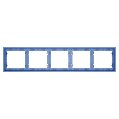 Рамка пластиковая VOLTUM S70 на 5 постов, (деним), VLS100515