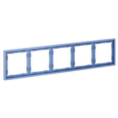 Рамка пластиковая VOLTUM S70 на 5 постов, (деним), VLS100515