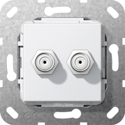 565103 Gira Гнездо SAT F 2 местн.