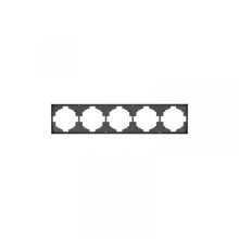 Рамка STRONG 5-постовая графит KRANZ, KR-78-0755-6