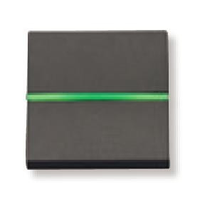 N2204.5 AN - Механизм 1-клавишной кнопки с клавишей с контрольной подсветкой, 2-модульный, серия Zenit, цвет антрацит - 2CLA220450N1801