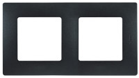 Legrand Рамка 2 поста - Legrand Etika - антрацит, 672582 Legrand Рамка 2 поста - Legrand Etika - антрацит, 672582