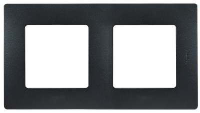 Legrand Рамка 2 поста - Legrand Etika - антрацит, 672582