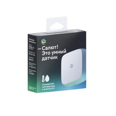 Умный датчик температуры и влажности товарный знак SBER