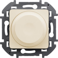 Legrand Диммер поворотно-нажимной - Legrand Inspiria - без нейтрали 300Вт - слоновая кость, 673791