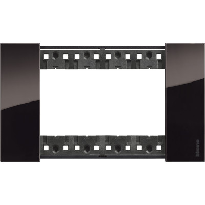 KA4804DG Bticino LIVING NOW. Декоративная рамка 4 модуля.Цвет "Ночь", KA4804DG