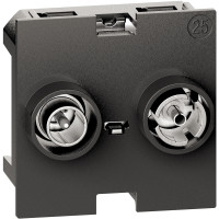 K4217M2D Bticino LIVING NOW. Розетка телевизионная-спутниковая TV-SAT "звезда" 2 модуля., K4217M2D