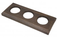 Bironi Рамка 3 постовая для скрытого монтажа (Винтаж на бревно 240мм), BF4C24-630-18