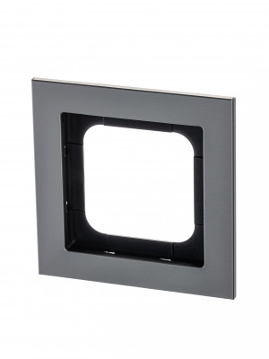 ABB Axcent металл/платина Рамка 1-постовая