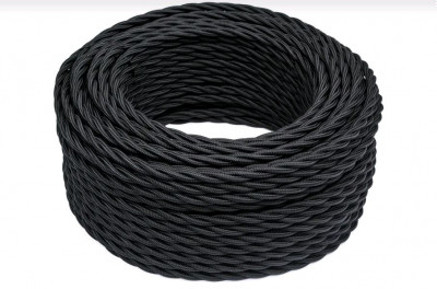 Bironi Провод 2*2,5 Черный (матовый) 150м, B1-425-73-150