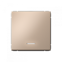 GAL001213S - ARTGALLERY 1-клавишный ВЫКЛЮЧАТЕЛЬ с подсветкой, 10АХ, механизм, быстрозажим. клем., ПЕСОЧНЫЙ, Systeme Electric