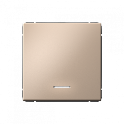 GAL001213S - ARTGALLERY 1-клавишный ВЫКЛЮЧАТЕЛЬ с подсветкой, 10АХ, механизм, быстрозажим. клем., ПЕСОЧНЫЙ, Systeme Electric