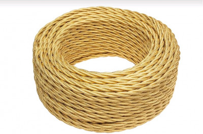 Bironi Провод 2*0,75 Золото (глянец) 150м, B1-422-079-150