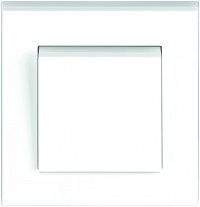 ABB Выключатель 1-клавишный, цвет белый - белый, серия Levit