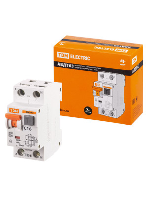 АВДТ 63 C16 30мА TDM Electric, SQ0202-0002