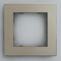 IRIDIUM Рамка на 1 пост, шампань, Berlin 02, 02P103