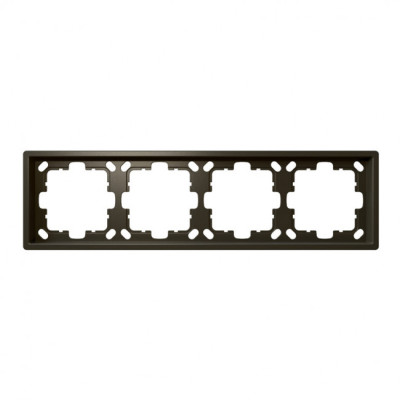 Рамка серия FD 4-ая, цвет Бронза, FD1004BR, Jasmart