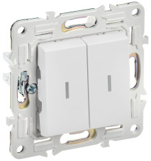 SKANDY Выключ. 2-кл. с инд. 10А SK-V09W арк. бел. IEK, SK-V20-1-10-K01 SKANDY Выключ. 2-кл. с инд. 10А SK-V09W арк. бел. IEK, SK-V20-1-10-K01