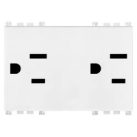 Vimar 2 розетки SICURY 2P+T 15A USA+SASO, белая, 19243.B Vimar 2 розетки SICURY 2P+T 15A USA+SASO, белая, 19243.B