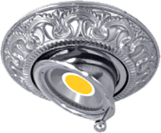 FD1038RCB Fede Светильник встраиваемый поворотный круглый CORDOBA, Bright Chrome