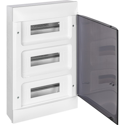 Legrand Practibox S Пластиковый щиток Навесной 3X12 Дымчатая дверь, 135613