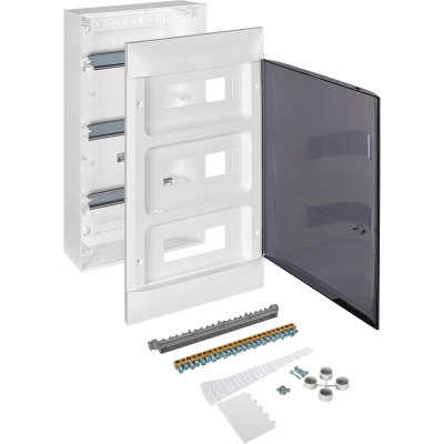 Legrand Practibox S Пластиковый щиток Навесной 3X12 Дымчатая дверь, 135613