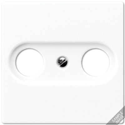 Крышка для TV-FM-розеток, фиксация винтом; термопласт; слоновая кость; A500, A561BFPLTV