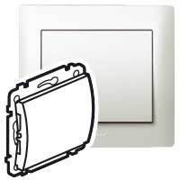 Legrand Заглушка - Galea Life - без фиксатора кабеля - лицевая панель - pearl, 771578