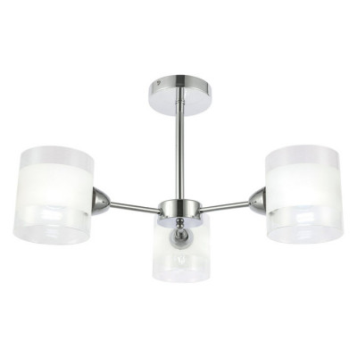 Evoluce SLE102802-03 Светильник потолочный Хром/Прозрачный, Белый E14 3*40W