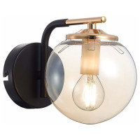 Evoluce SLE106901-01 Светильник настенный Черный/Янтарный E14 1*40W