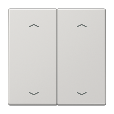 Клавиша для KNX кнопки, 2 группы, с символами "стрелки"; дюропласт; светло-серый, LS102PLG