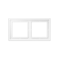 Рамка 2 поста; термопласт; белый матовый, LSZ982BFWWM Рамка 2 поста; термопласт; белый матовый, LSZ982BFWWM