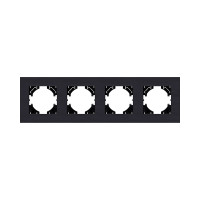 Рамка 4-постовая, черный Kollinger Reflex AL RA4BK