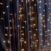 Гирлянда 230V 480 LED 3*3м, 2700K, эффект стробов,IP44 , сетевой шнур 3м в комплекте, CL24, Feron 41630